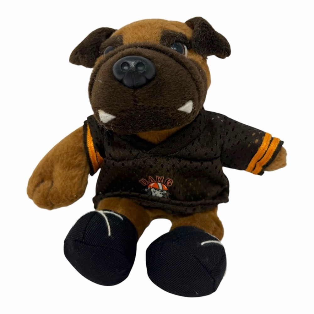 Cleveland Browns Dawg Pound Plush Mascot Brown Bulldog Football Jersey 7 inch